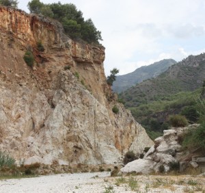 Beginpunt wandeling Rio Chillar Nerja