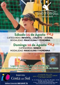 Nerja Burriana Beachvolleyposter