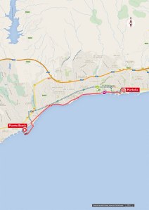 1e etappe Vuelta 2015. Bron: lavuelta.com