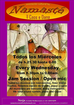 Nerja Namaste Jam Woensdag