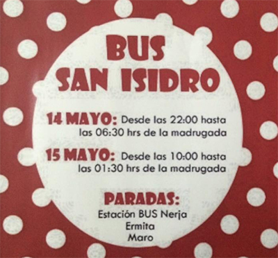 Nerja Bus San Isidro