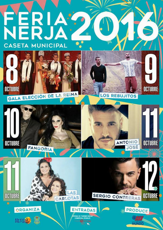Nerja Feria 2016 hoofdacts