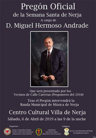 Nerja Semana Santa aankondiging 2019
