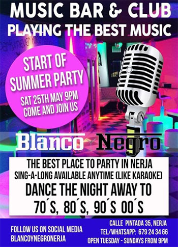 Nerja Blanco y Negro start summerseason