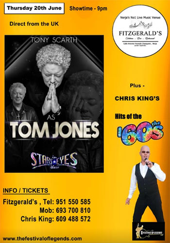 Nerja Fitzgeralds Tom Jones Tribute