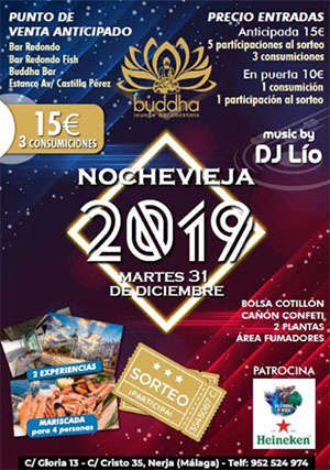 Nerja Buddha Nieuwjaarsparty 2020